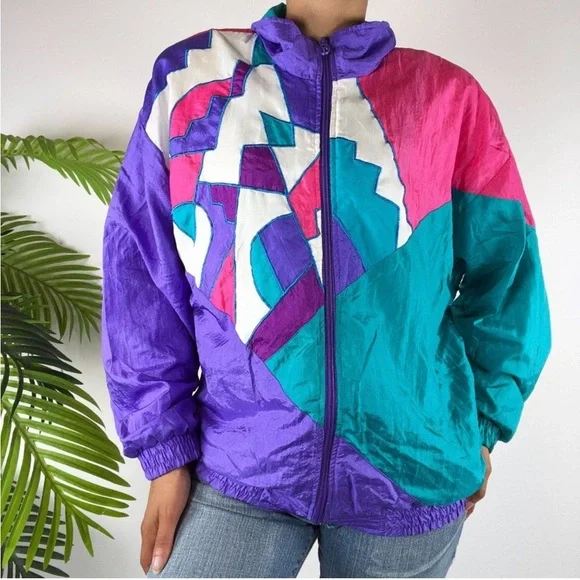 Lavon | Jackets & Coats | Womens Vintage 8s 90s Purple Blue 